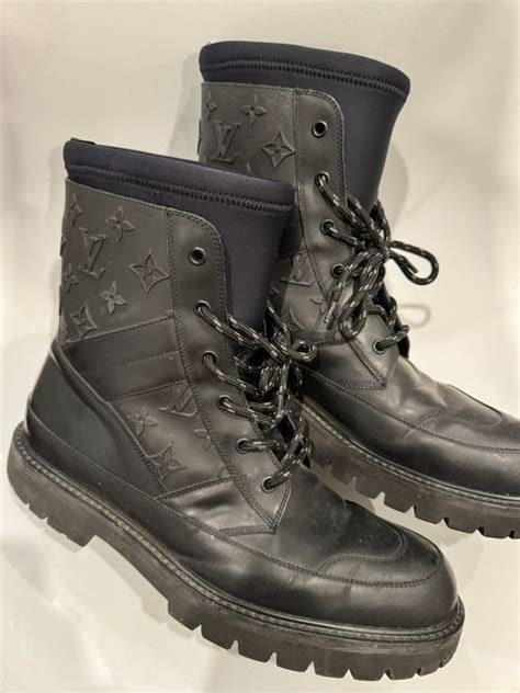 louis vuitton shearling boots|lv combat boots.